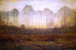  Dwight W Tryon Evening Fog - Canvas Art Print