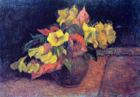  Paul Gauguin Evening Primroses in a Vase - Canvas Art Print