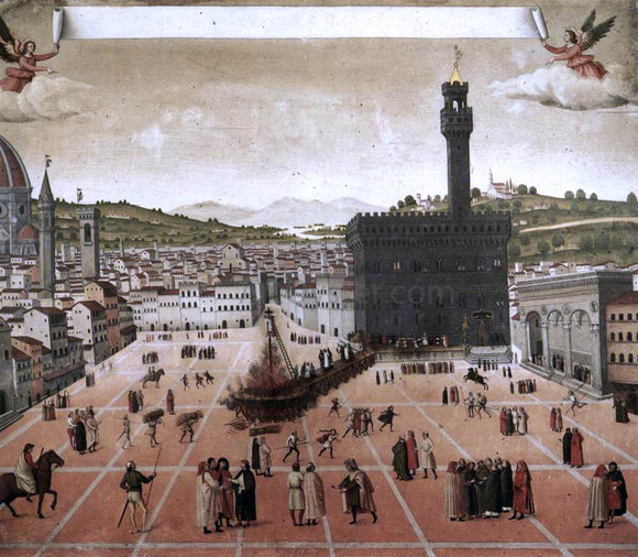  Unknown (4) Masters Execution of Savonarola on the Piazza della Signoria - Canvas Art Print