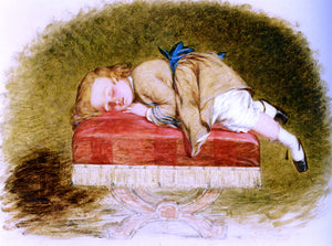  Henry Lejeune Exhausted - Canvas Art Print