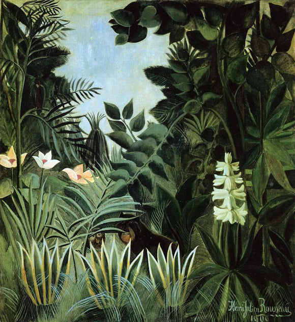  Henri Rousseau Exotic Landscape - Canvas Art Print