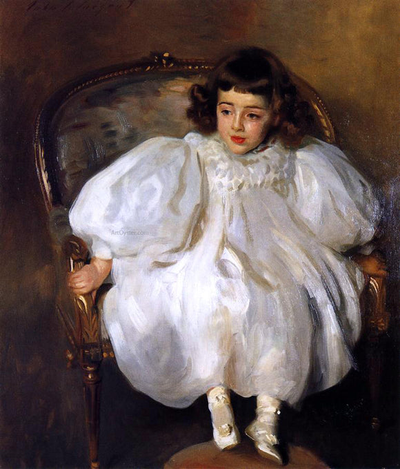  John Singer Sargent Expectancy (also known as Portrait of Frances Winifred Hill) - Canvas Art Print