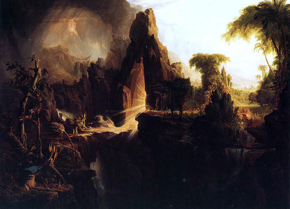  Thomas Cole Expulsion from the Garden of Eden - Canvas Art Print
