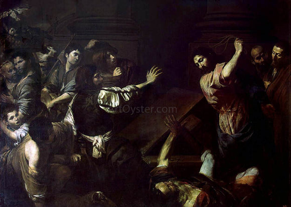  Valentin De boulogne Expulsion of the Money-Changers from the Temple - Canvas Art Print