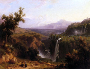  Franz Knebel Extensive View of the Cascades and Tivoly - Canvas Art Print