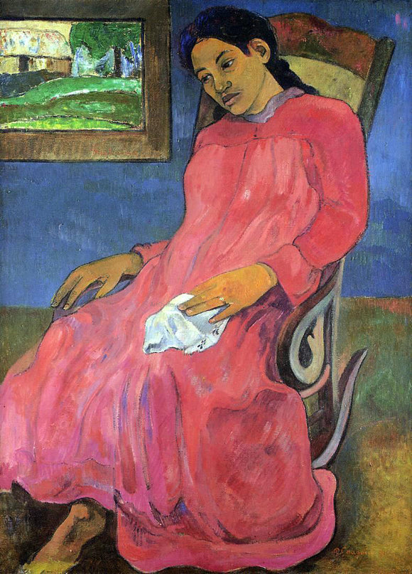  Paul Gauguin Faaturuma (also known as Melancholy) - Canvas Art Print