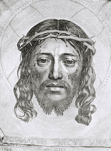  Claude Mellan Face of Christ - Canvas Art Print