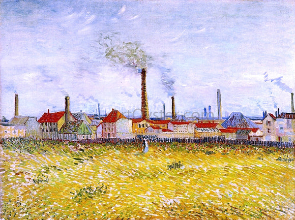  Vincent Van Gogh Factories at Asnieres, Seen from the Quai de Clichy - Canvas Art Print