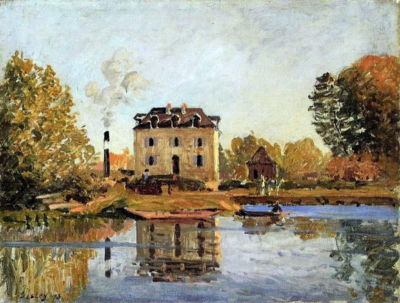  Alfred Sisley Factory in the Flood, Bougival - Canvas Art Print