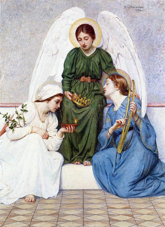  Mary L Macomber Faith, Hope and Love - Canvas Art Print
