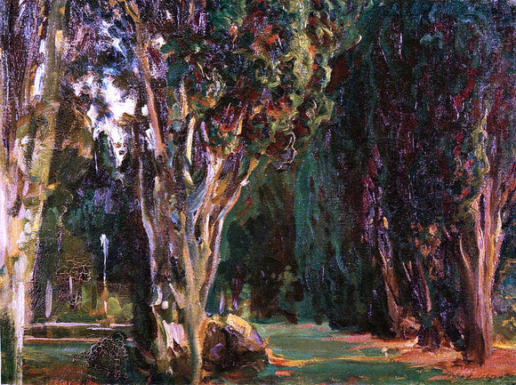  John Singer Sargent Falconieri Gardens, Frascati - Canvas Art Print