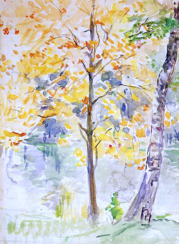  Berthe Morisot Fall Colors in the Bois de Boulogne - Canvas Art Print