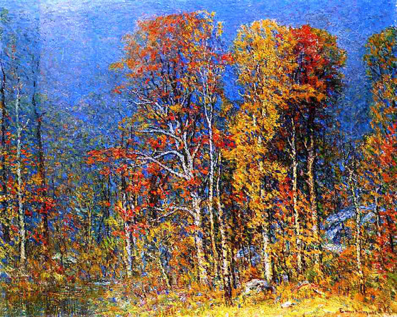 John Joseph Enneking Fall Landscape - Canvas Art Print