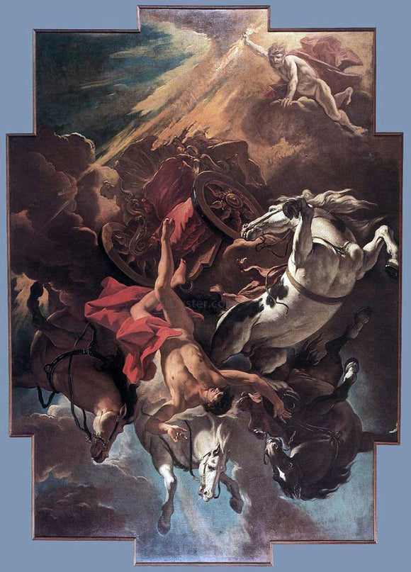  Sebastiano Ricci Fall of Phaeton - Canvas Art Print