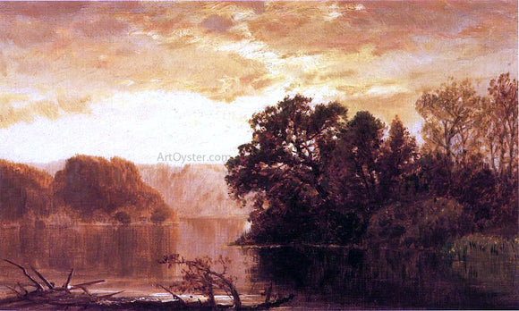  James David Smillie Fall River Landscape - Canvas Art Print