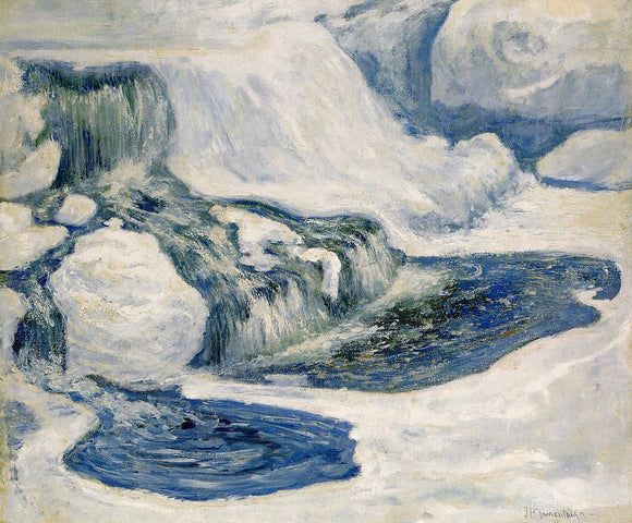  John Twachtman Falls in January - Canvas Art Print