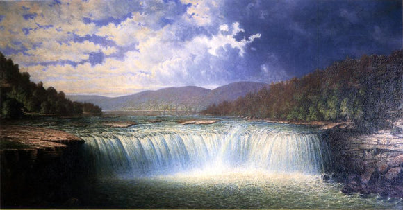  Carl Christian Brenner Falls of the Cumberland River, Whitley County, Kentucky - Canvas Art Print