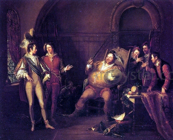  John Cawse Falstaff and Prince Hal (A Scene from Henry IV, Part I, Act II, Scene IV) - Canvas Art Print