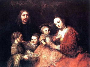  Rembrandt Van Rijn Family Group - Canvas Art Print