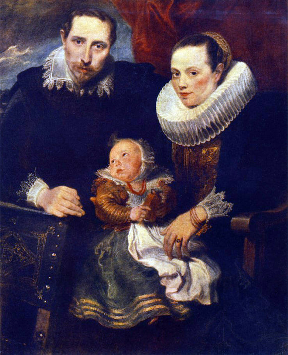  Sir Antony Van Dyck Family Portrait - Canvas Art Print
