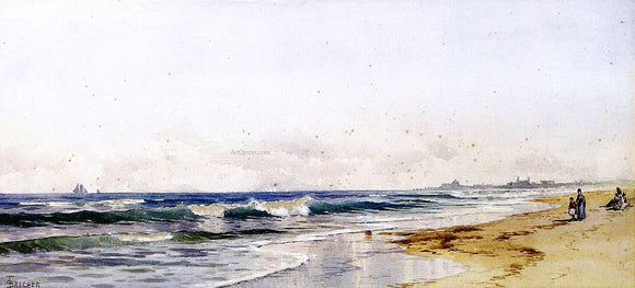  Alfred Thompson Bricher Far Rockaway Beach - Canvas Art Print