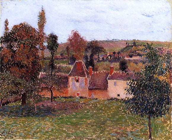  Camille Pissarro A Farm at Basincourt - Canvas Art Print