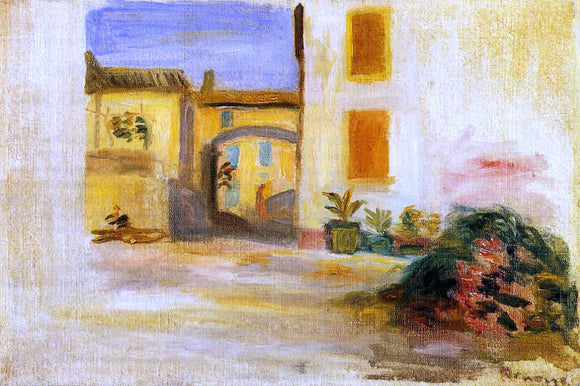  Pierre Auguste Renoir Farm Courtyard, Midday - Canvas Art Print