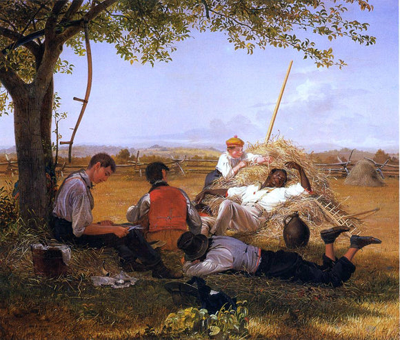  William Sidney Mount Farmers Nooning - Canvas Art Print