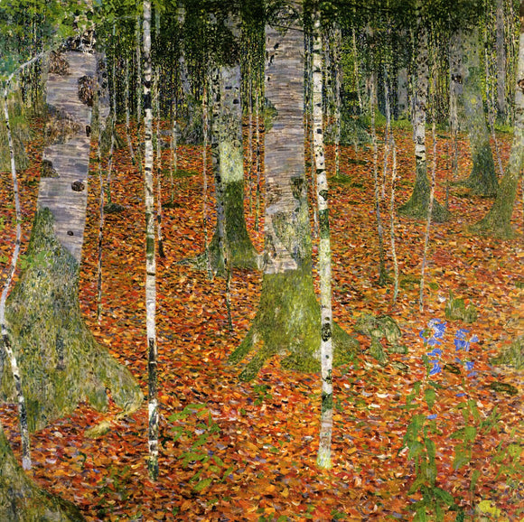  Gustav Klimt Farmhouse with Birch Trees - Canvas Art Print