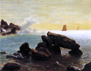  Albert Bierstadt Farralon Islands, California - Canvas Art Print