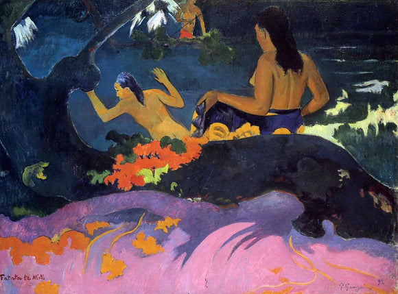  Paul Gauguin Fatata te Miti (also known as By the Sea) - Canvas Art Print