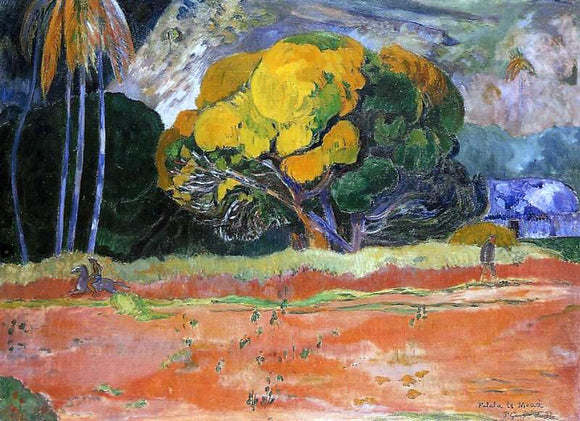  Paul Gauguin Fatata te Moua (also known as At the Big Mountain) - Canvas Art Print