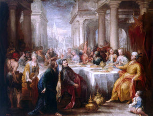  Andrea Celesti Feast of Belshazzar - Canvas Art Print