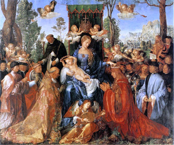 Albrecht Durer Feast of the Rose Garlands - Canvas Art Print