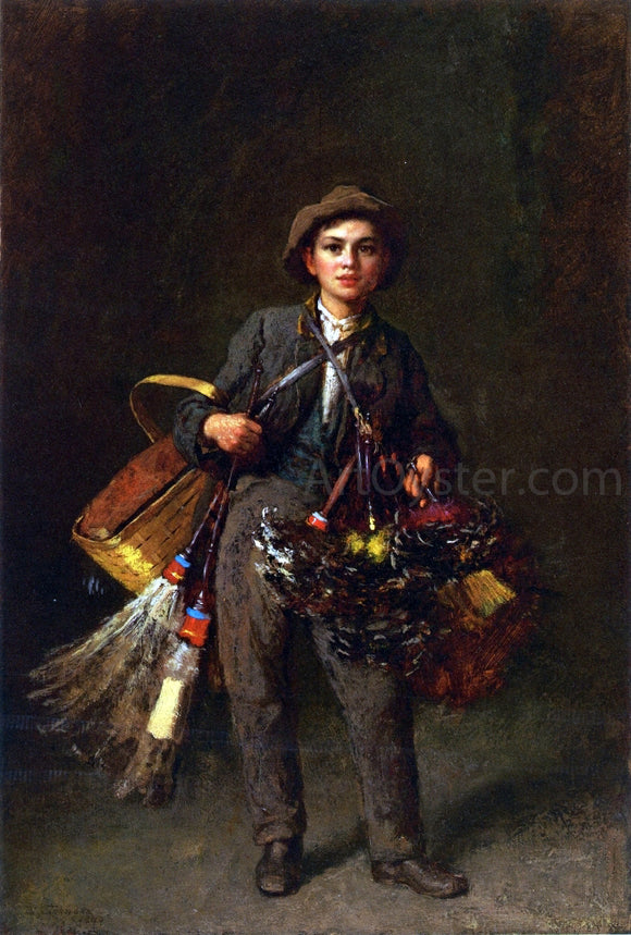  Eastman Johnson Feather Duster Boy - Canvas Art Print