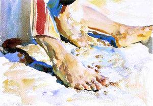  John Singer Sargent Feet of an Arab, Tiberias - Canvas Art Print