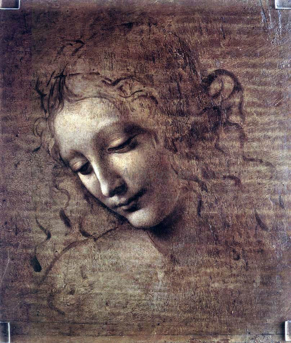  Leonardo Da Vinci Female Head - Canvas Art Print