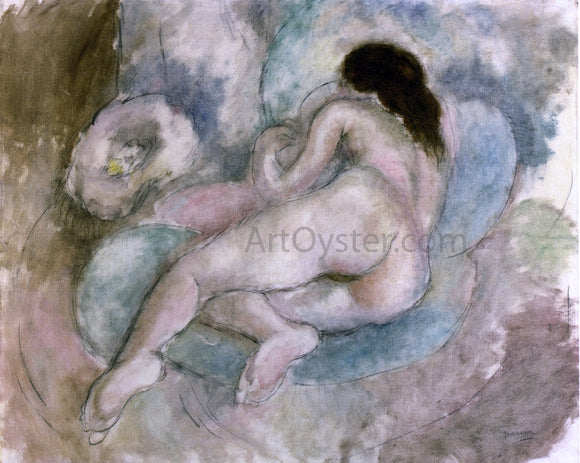  Jules Pascin Female Nude Reclining - Canvas Art Print