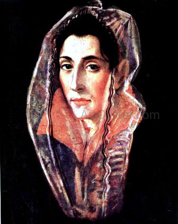  El Greco Female Portrait - Canvas Art Print
