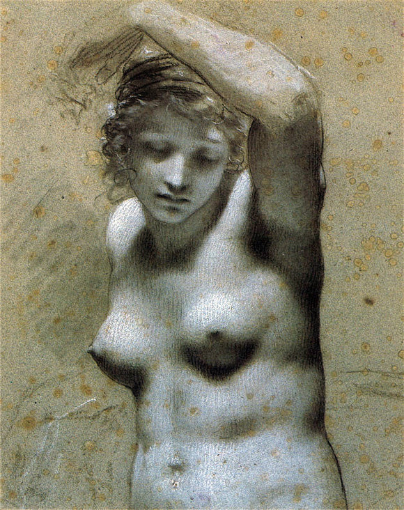  Pierre Paul Prudhon Femme nue, en buste - Canvas Art Print
