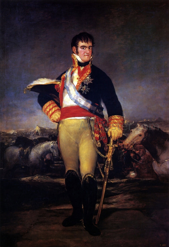  Francisco Jose de Goya Y Lucientes Fernando VII in an Encampment - Canvas Art Print