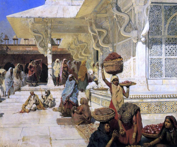  Edwin Lord Weeks Festival at Fatehpur Sikri - Canvas Art Print