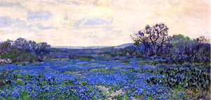  Julian Onderdonk Field of Bluebonnets - Canvas Art Print