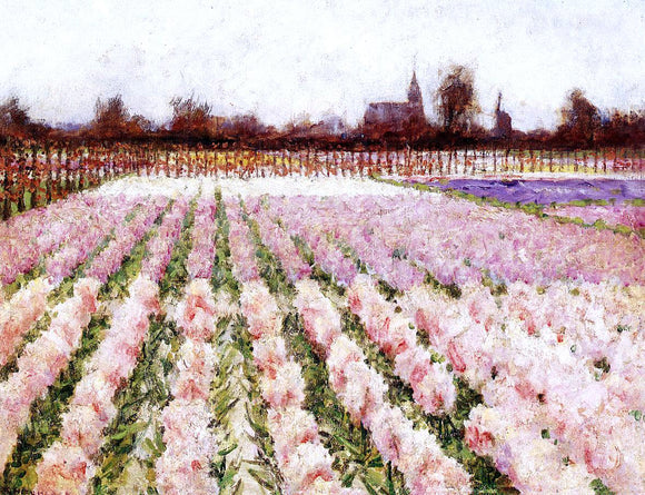 George Hitchcock Field of Flowers - Canvas Art Print