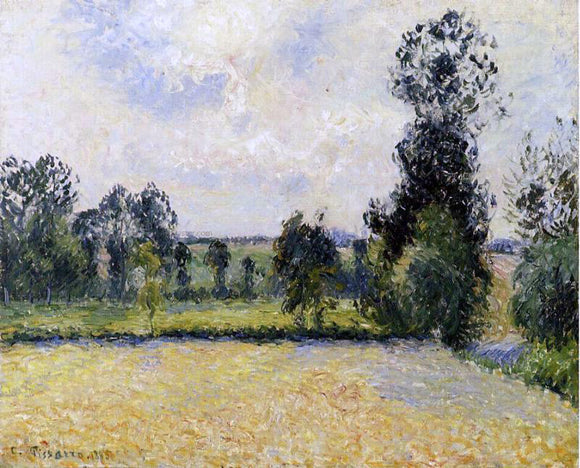  Camille Pissarro Field of Oats in Eragny - Canvas Art Print