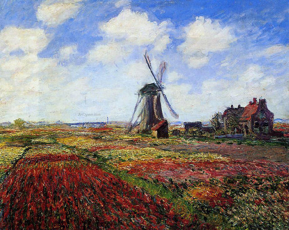  Claude Oscar Monet A Field of Tulips in Holland - Canvas Art Print
