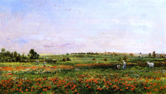  Charles Francois Daubigny Fields in the Month of June - Canvas Art Print