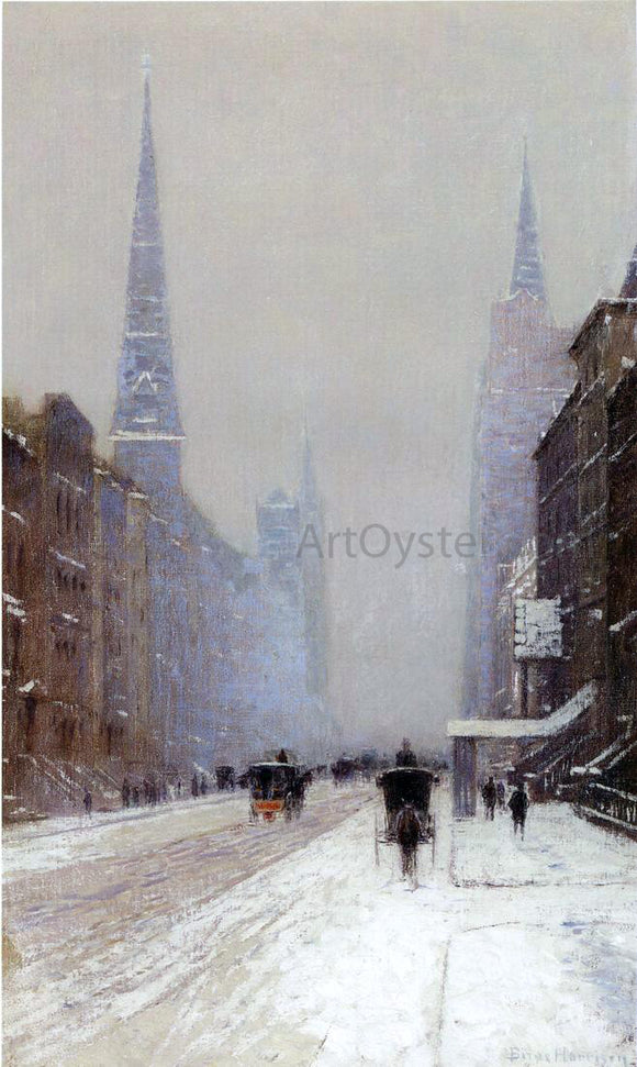  Lowell Birge Harrison Fifth Avenue in Winter - Canvas Art Print