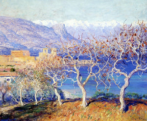  Guy Orlando Rose Fig Trees, Antibes - Canvas Art Print