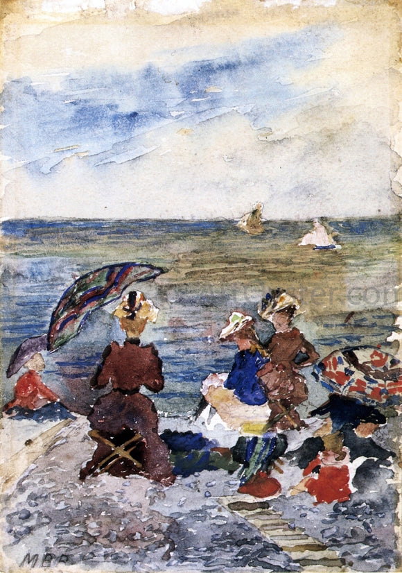  Maurice Prendergast Figures on the Beach - Canvas Art Print